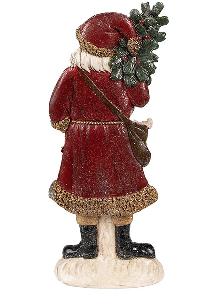 Clayre & Eef Dekofigur ''Weihnachtsmann'' in Rot/ Grün - (B)9 x (H)23 x (T)4 cm günstig kaufen onesize