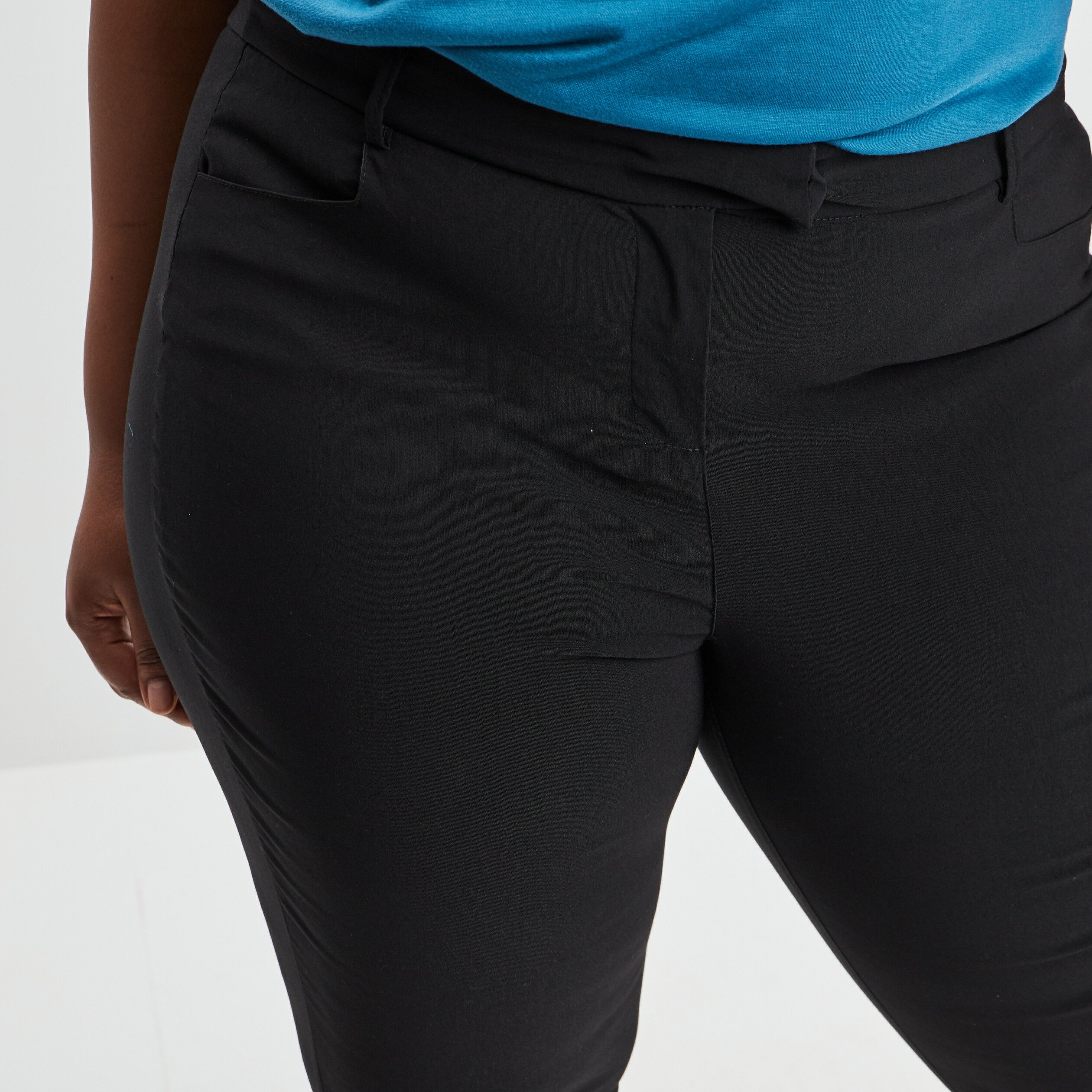 Pantalon skinny noir femme grande taille | La Halle