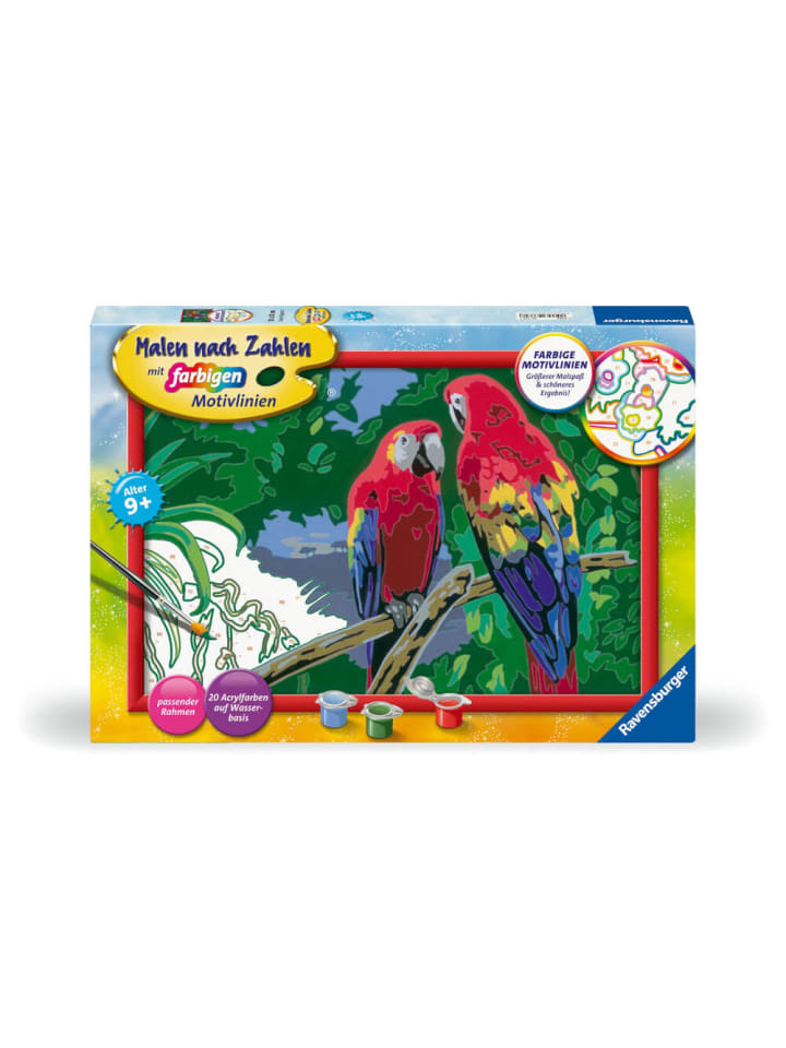 Ravensburger Kreativset Malen nach Zahlen - Bunte Papageien, ab 9 Jahre günstig kaufen onesize