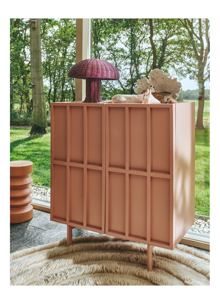 Lampă de masă HKliving din ratan Ø34 cm