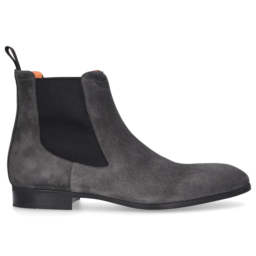 Santoni - Chelsea Boots 13434 Veloursleder - grau