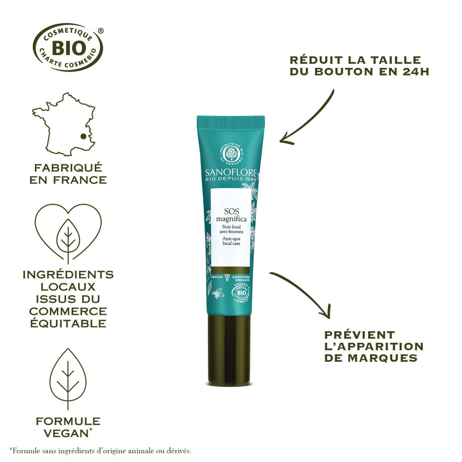 Sanoflore SOS Magnifica Soin Local Anti-Boutons 15 ml
