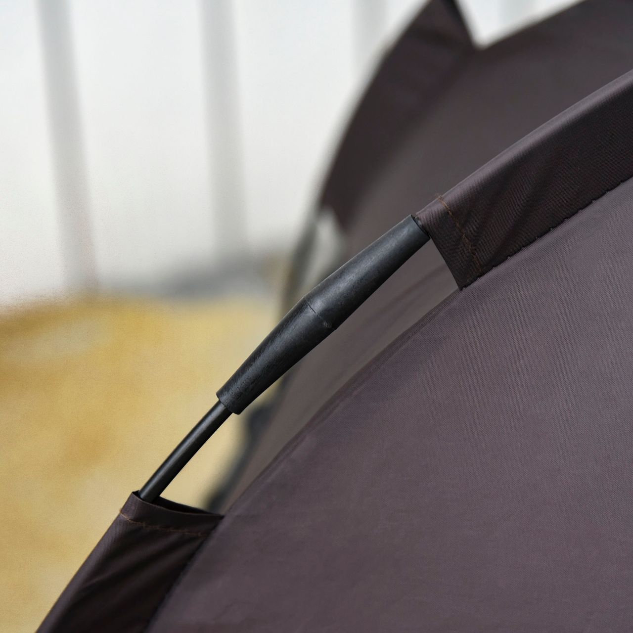 PawHut Haustierbett mit Baldachin Erhöhtes Hundebett Hundeliege outdoor Kaffee