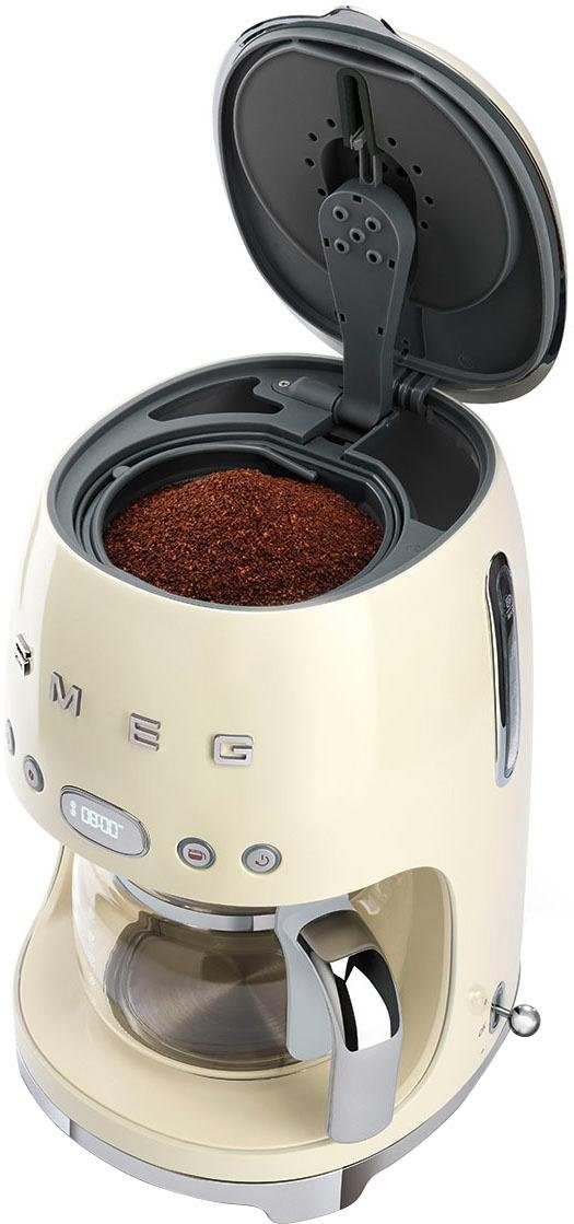 Smeg Filterkaffeemaschine DCF02CREU, Papierfilter 1x4, inkl. Permanentfilter