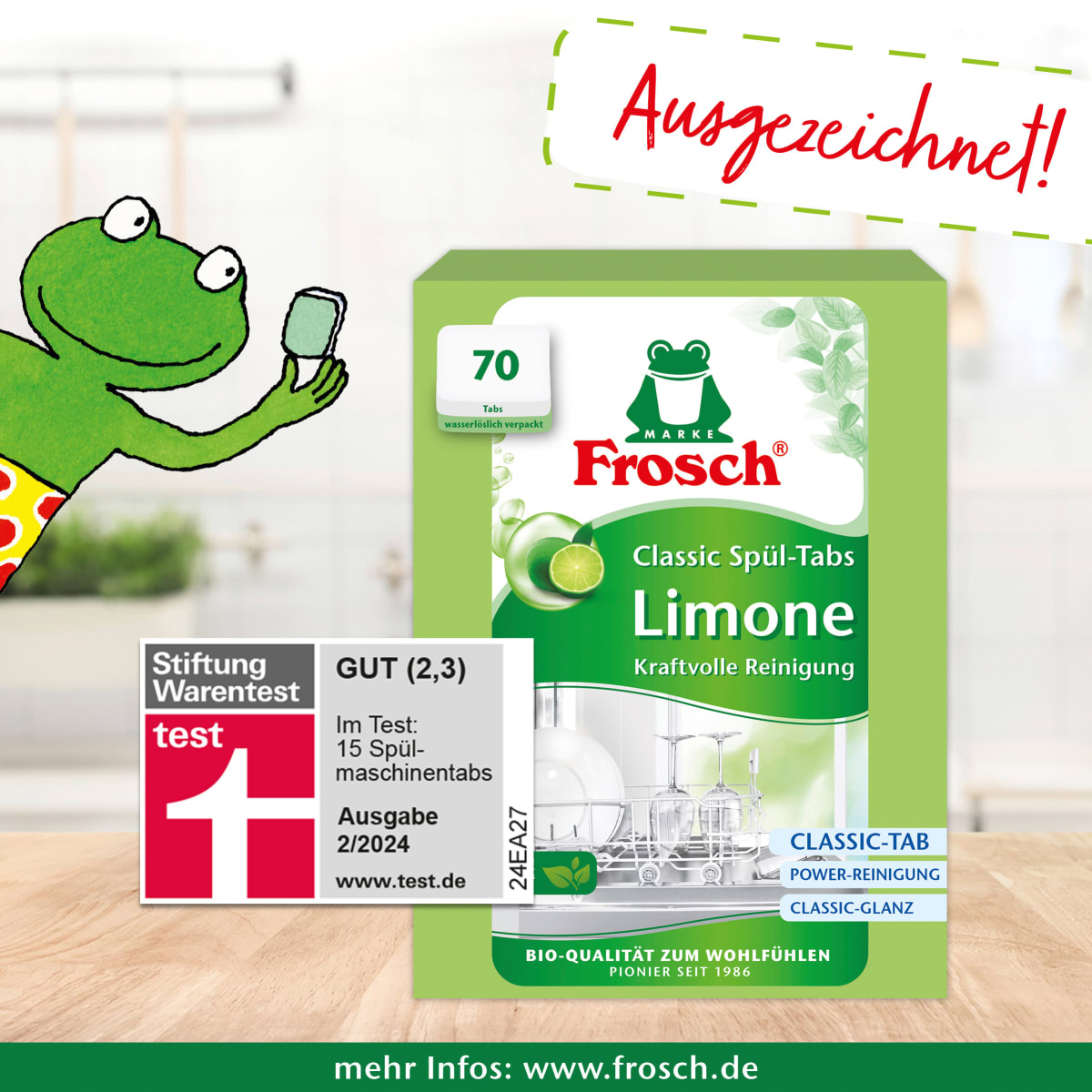 Spülmaschinen-Tabs Classic Limone, 70 St