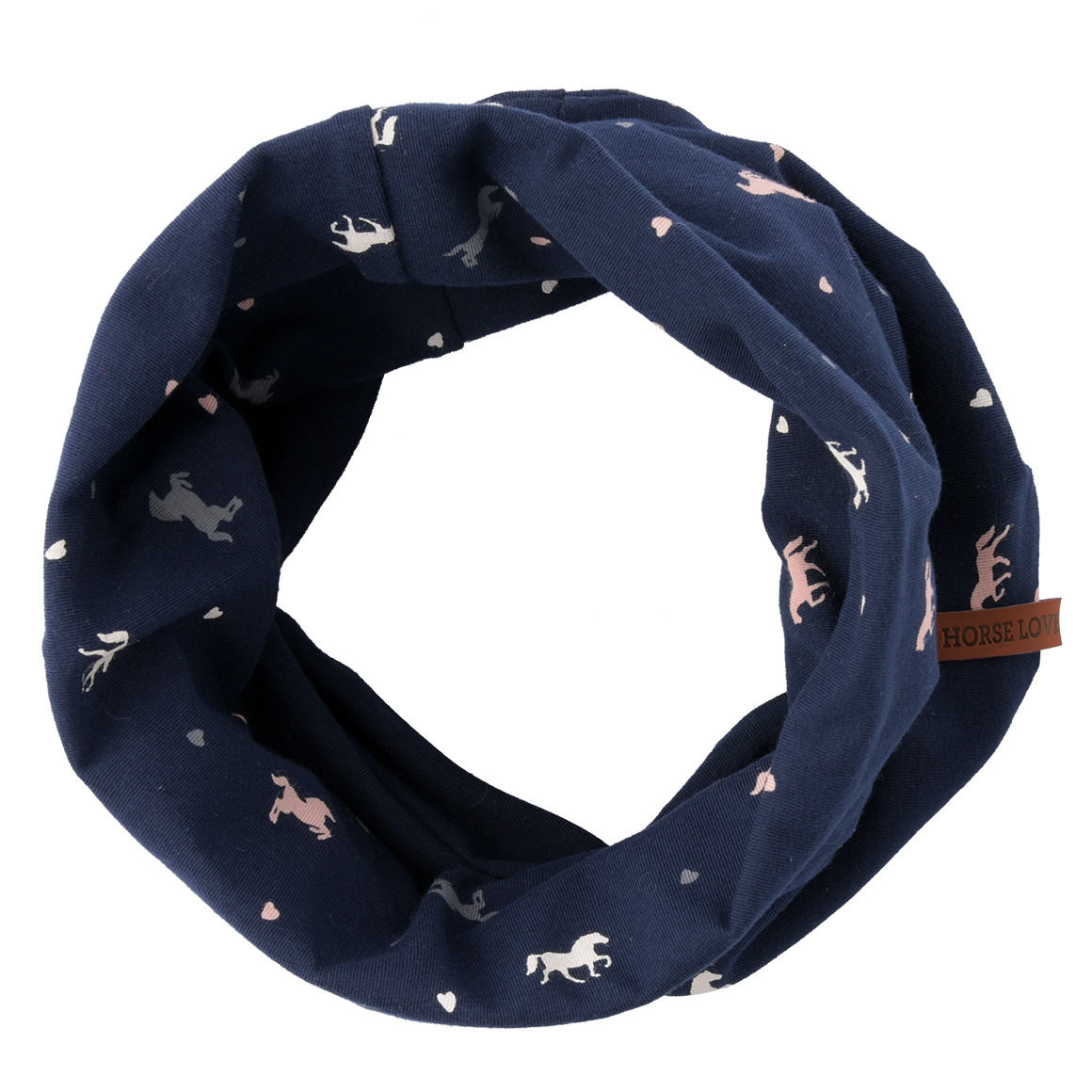 Mädchen Snood mit Pferde-Allover