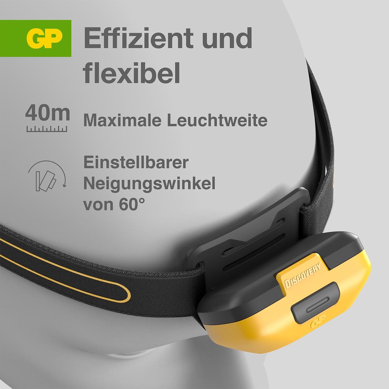 GP Battery Stirnleuchte CH42 - Gelb
