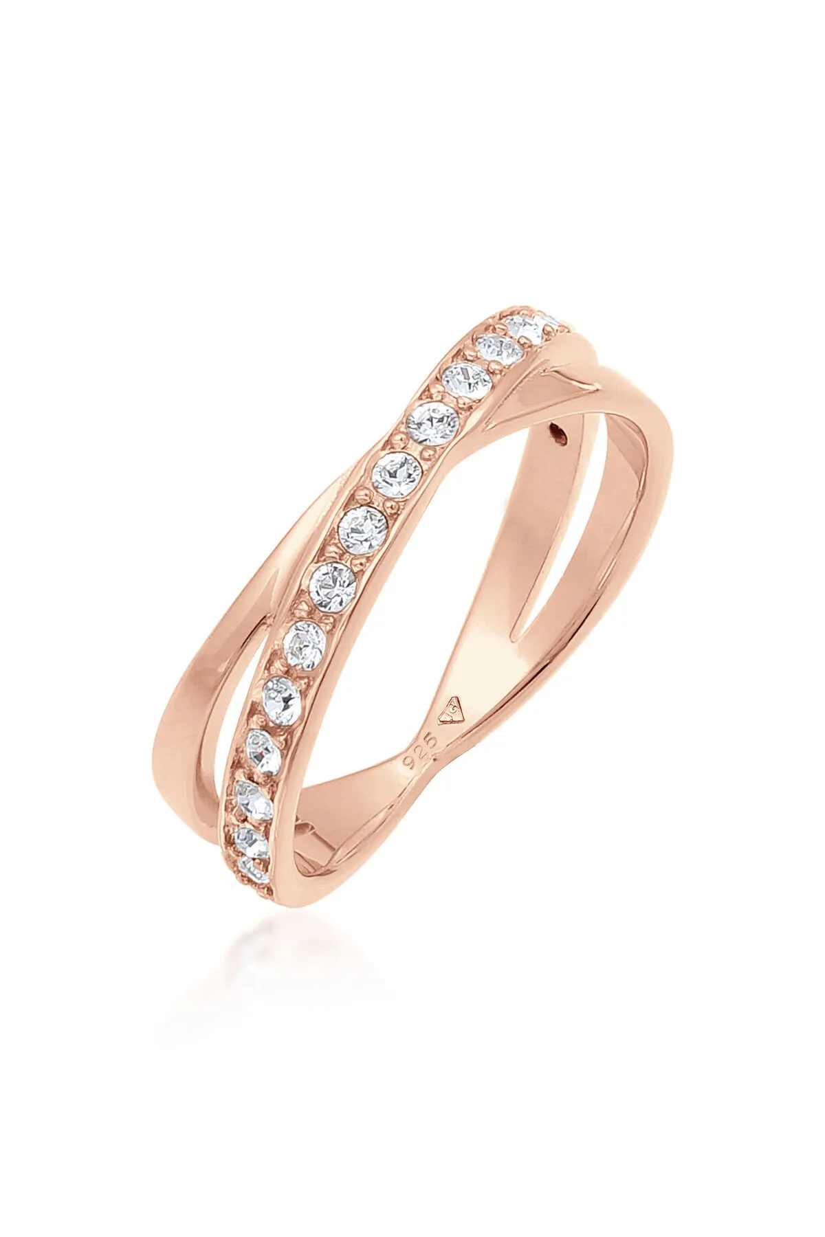 ELLI  Ring Edel Wickelring Kristalle 925 Silber