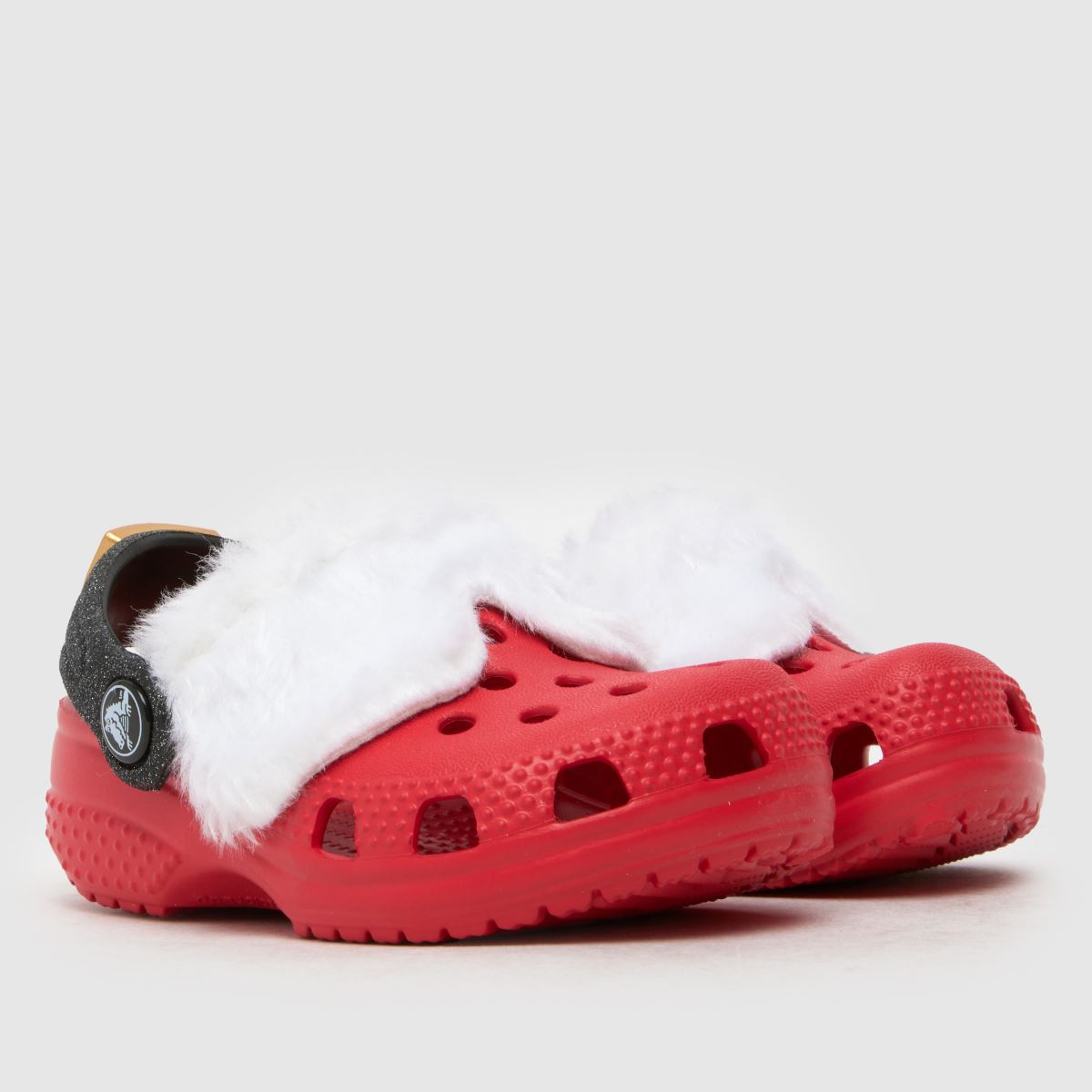 Crocs röda Littles Santa Spjälsängsträsko Babysandaler