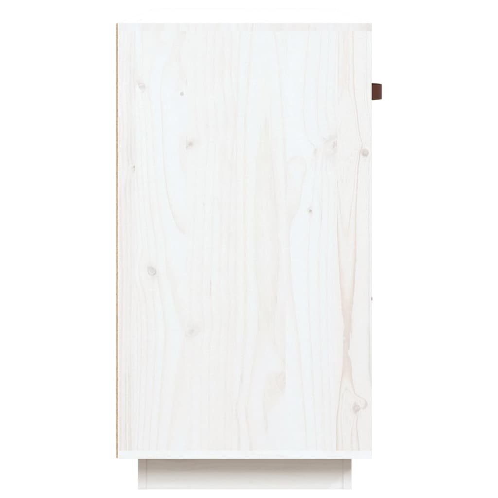 vidaXL Sideboard Sideboard Weiß 100x40x75 cm Massivholz Kiefer (1 St)