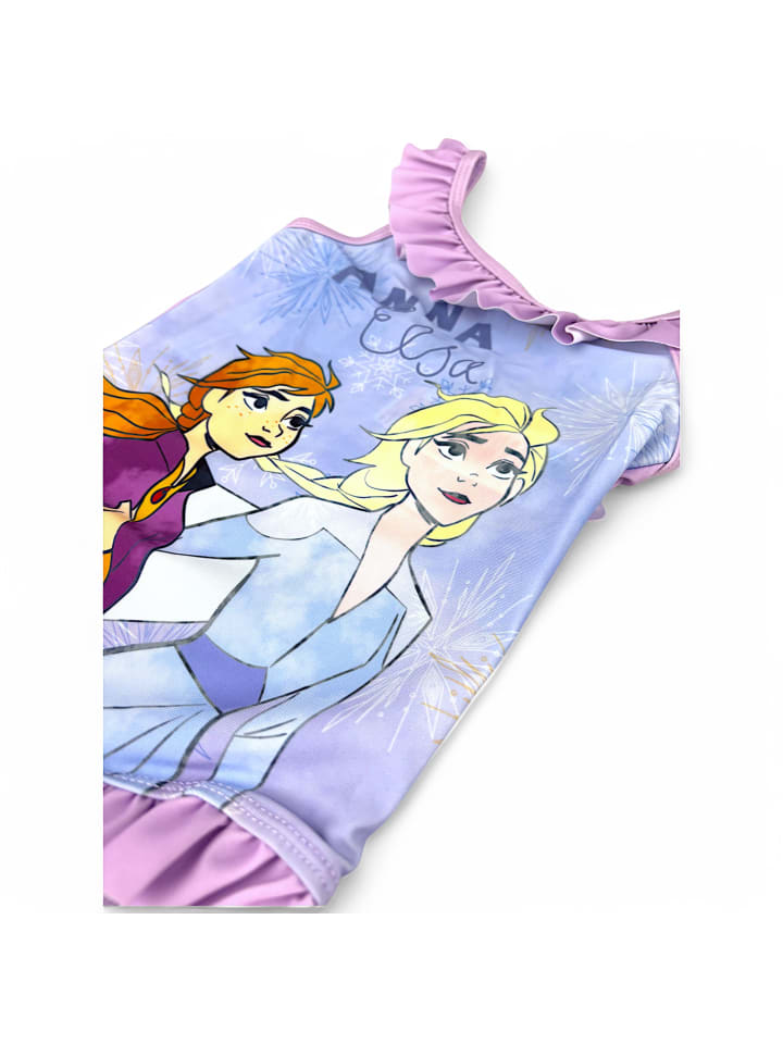 Disney Frozen Badeanzug Disney Frozen mit Rüschen in Lila günstig kaufen