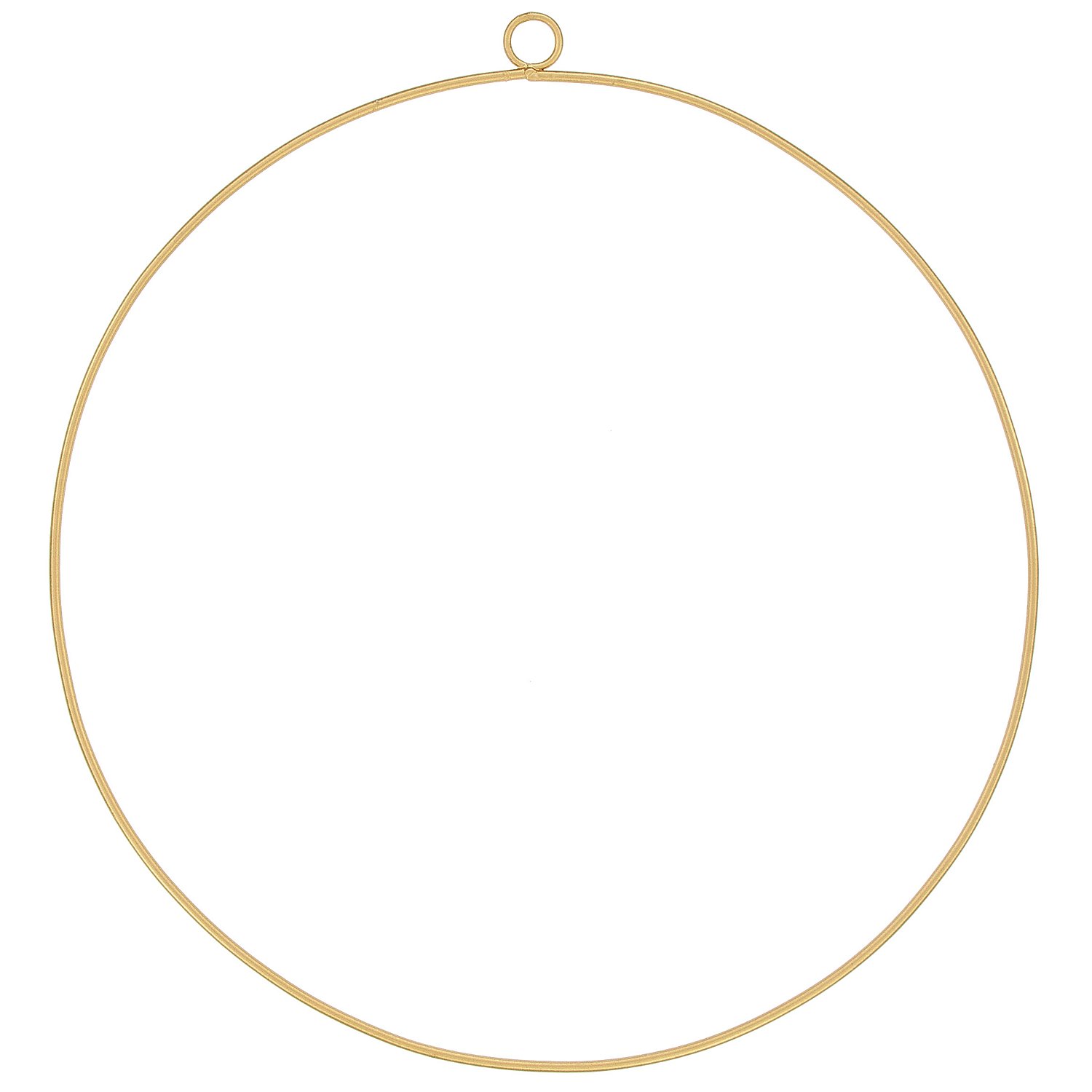 Drahtring, gold, 35 cm Ø