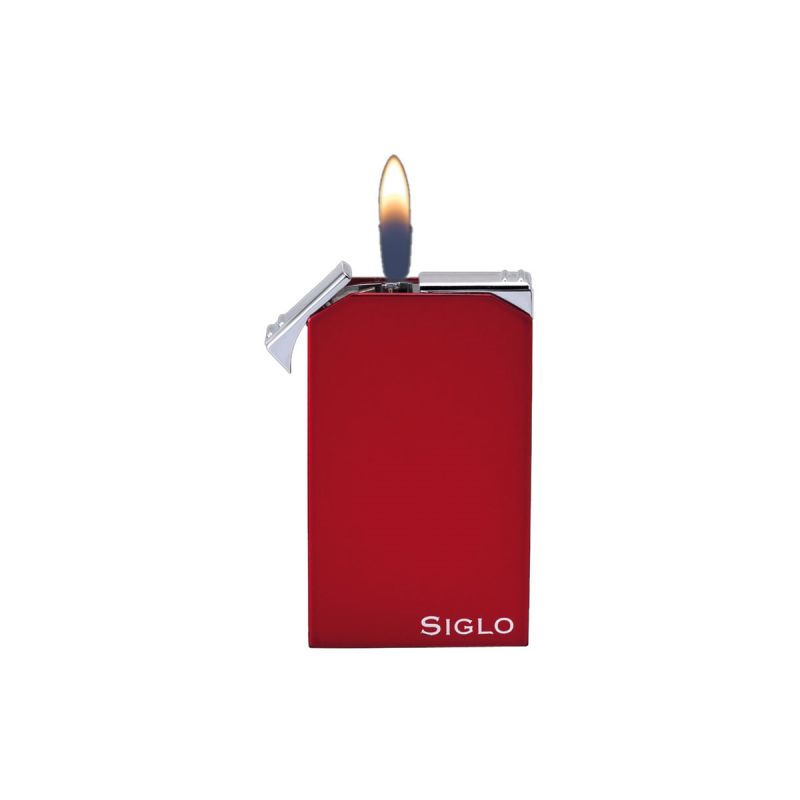Zigarrenfeuerzeug der Marke Siglo, Twin Flame Lighter Burgundy Red