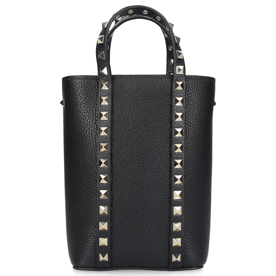 Valentino Garavani - Shopper ROCKSTUD MINI Kalbsleder - schwarz