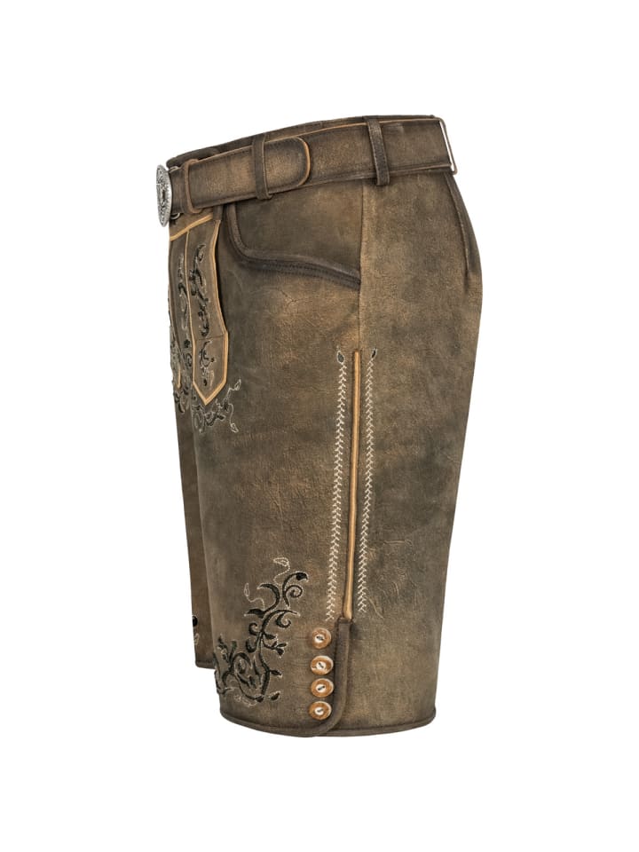 KRÜGER Lederhose Ismael in braun günstig kaufen