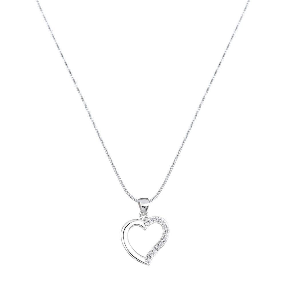 Elli Elli Collier Herz Zirkonia Bezaubernd 925 Sterling Silber collier