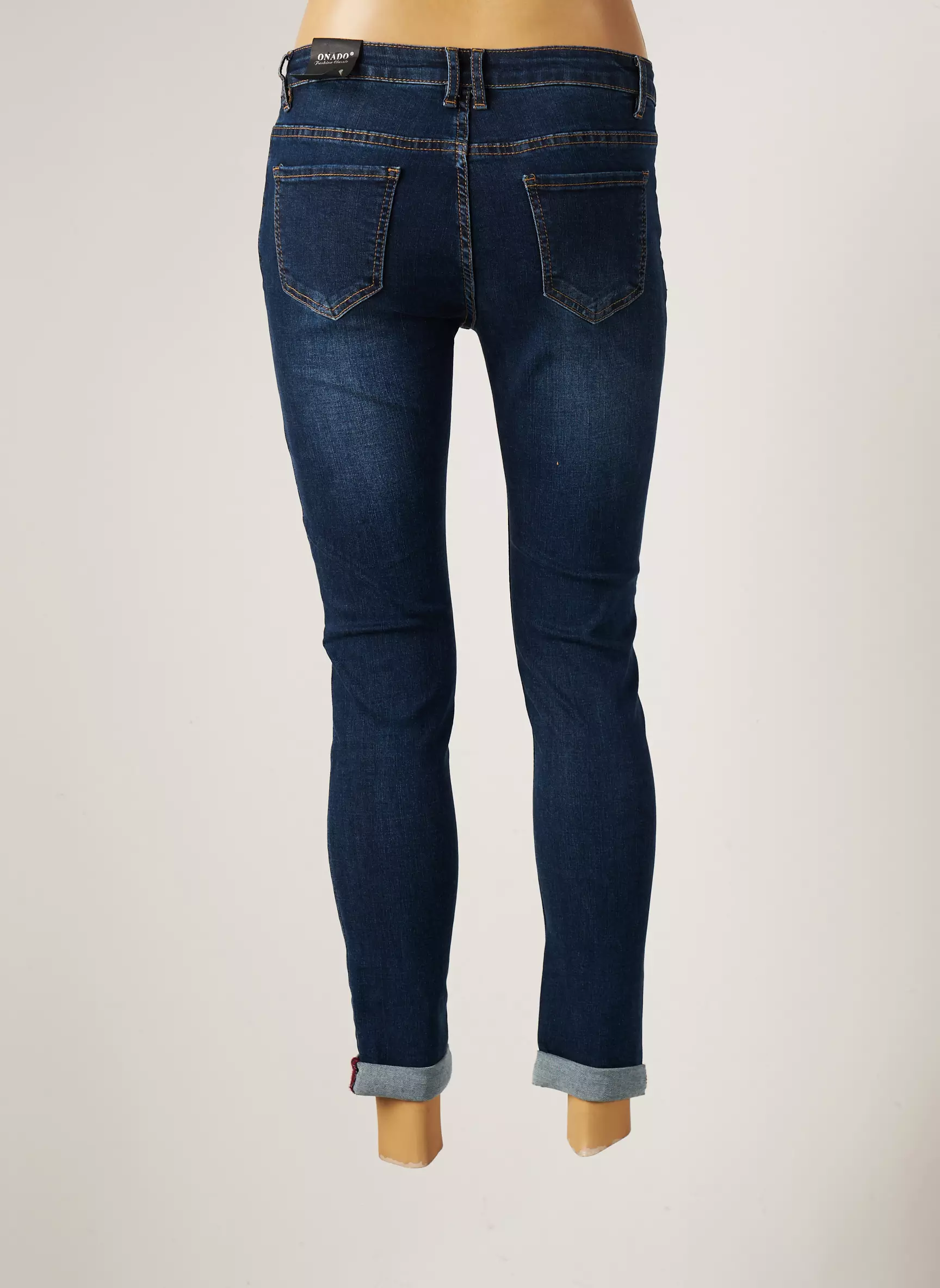 Onado Jeans Coupe Slim Femme couleur bleu