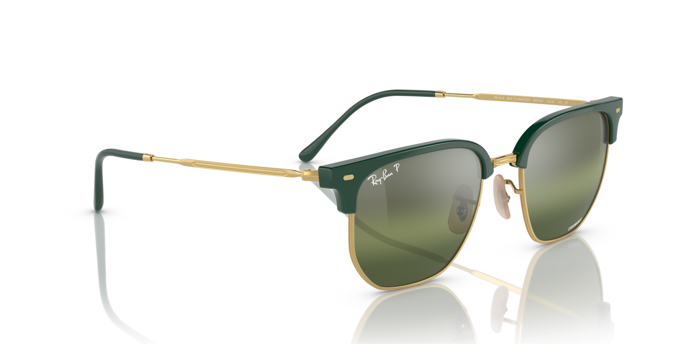 NEW CLUBMASTER - Lucido Verde su Oro Argento/Verde