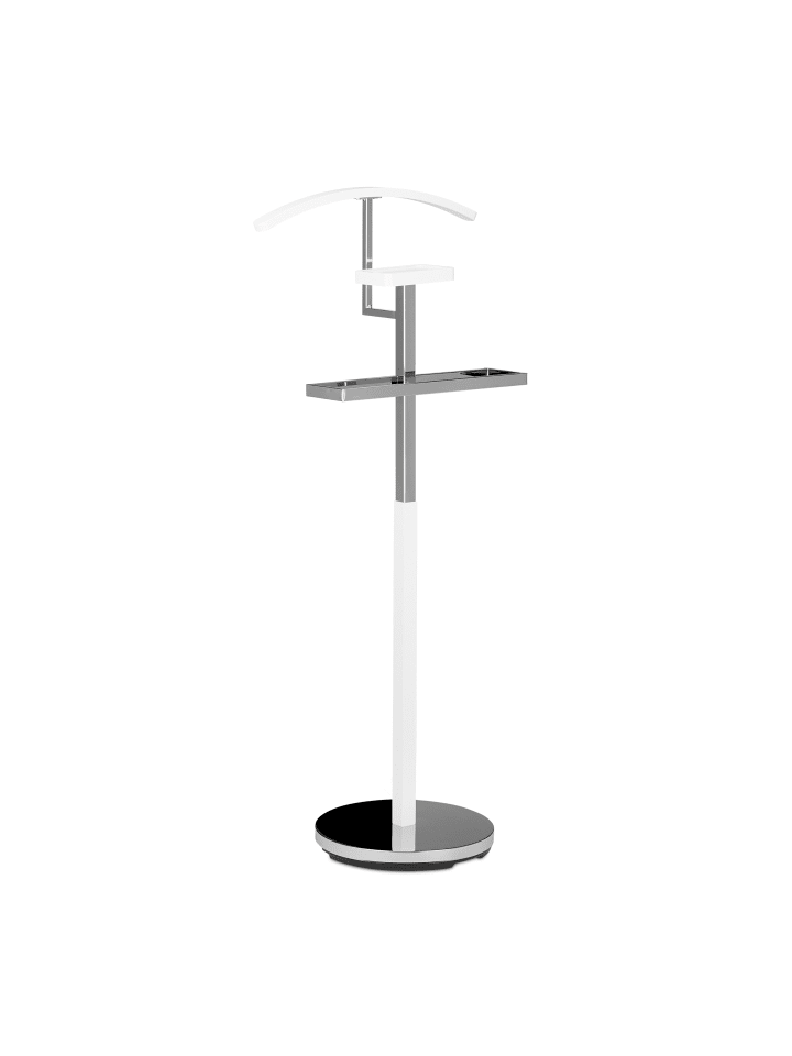 relaxdays Herrendiener in Silber-Weiß - (B)47 x (H)112 x (T)30 cm günstig kaufen onesize