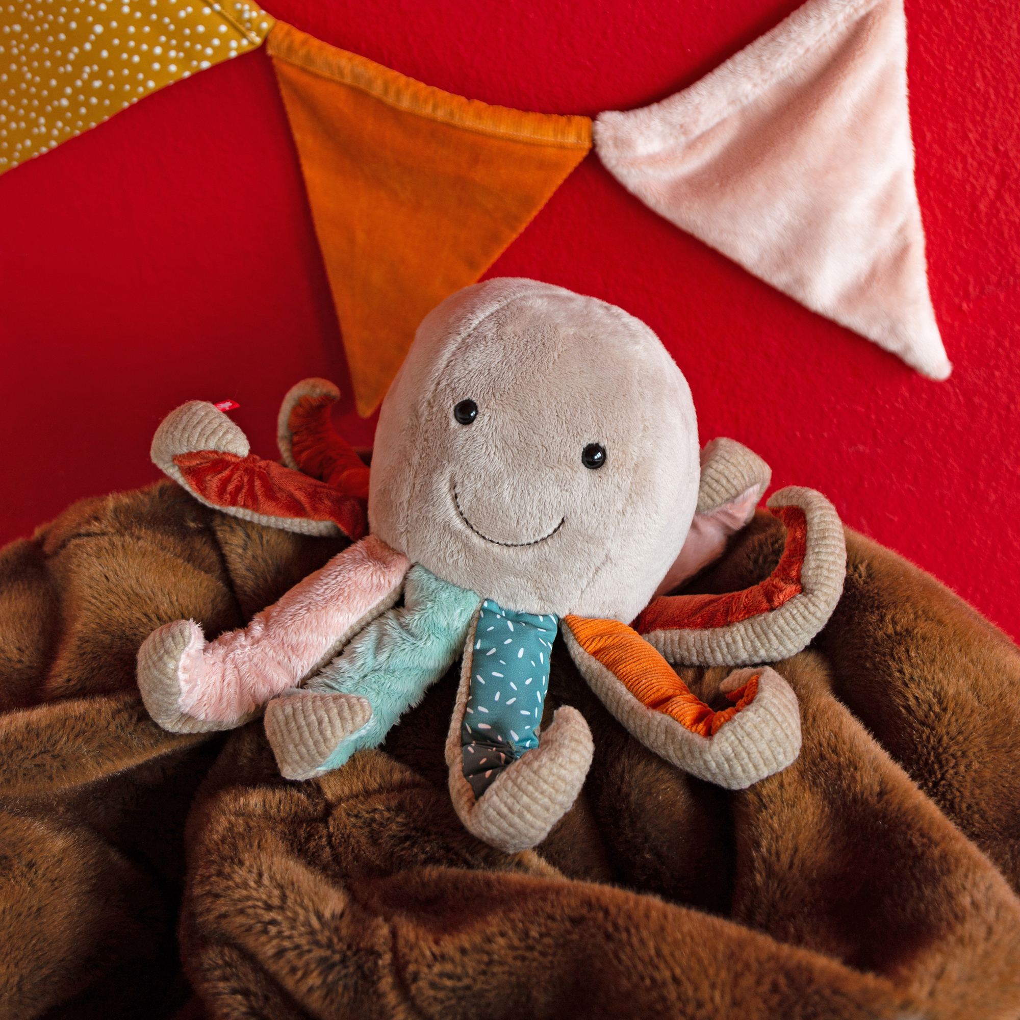 Kuscheltier Octopus, Patchwork Sweety