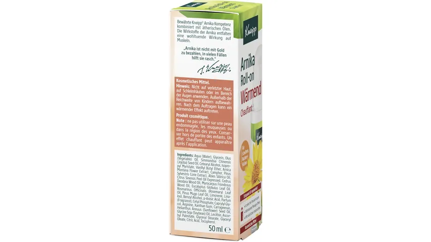 Kneipp Arnika Roll-on Wärmend 50 ml 50 ml