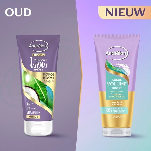 Andrélon Coconut Volume Boost 1 Minute Wow -hiusnaamio 180ml