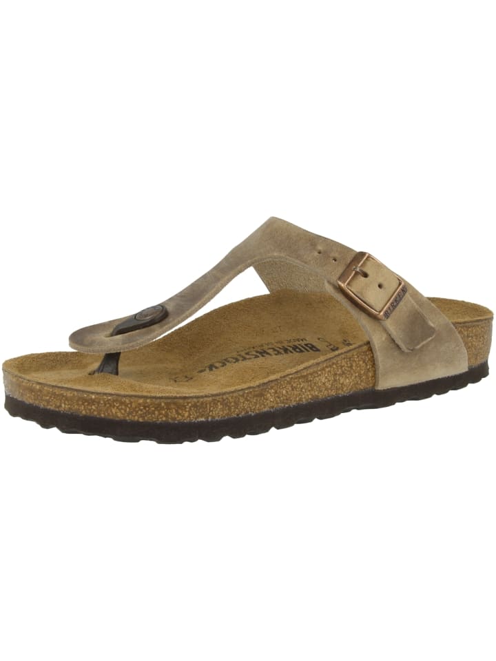 Birkenstock Zehensandale Gizeh Nubukleder normal in braun günstig kaufen