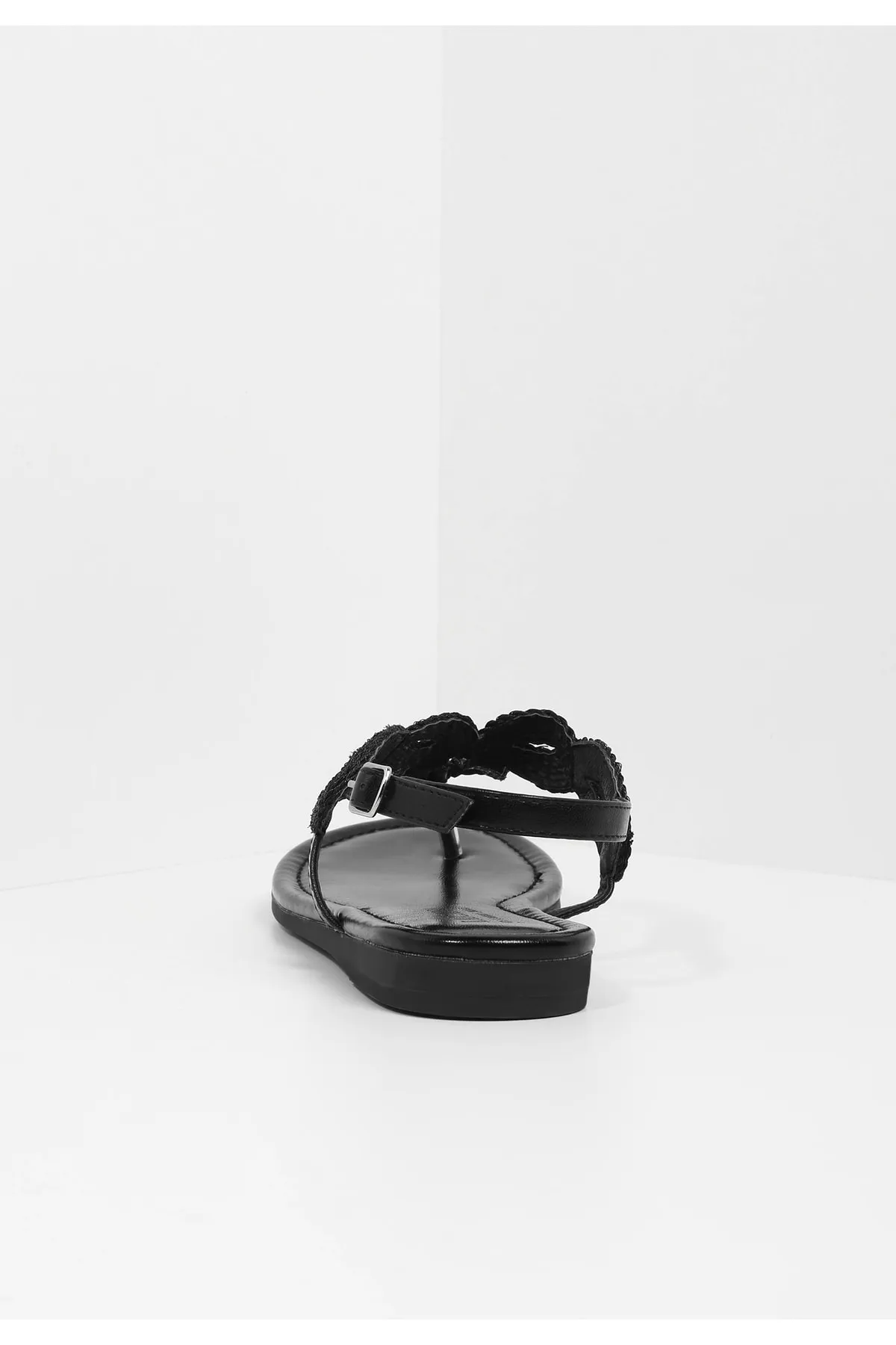LASCANA  Sandalette - Schwarz - Flacher Absatz