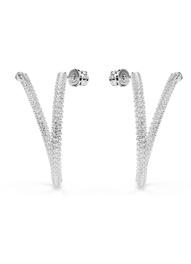 Swarovski Dextera stud earrings with crystal