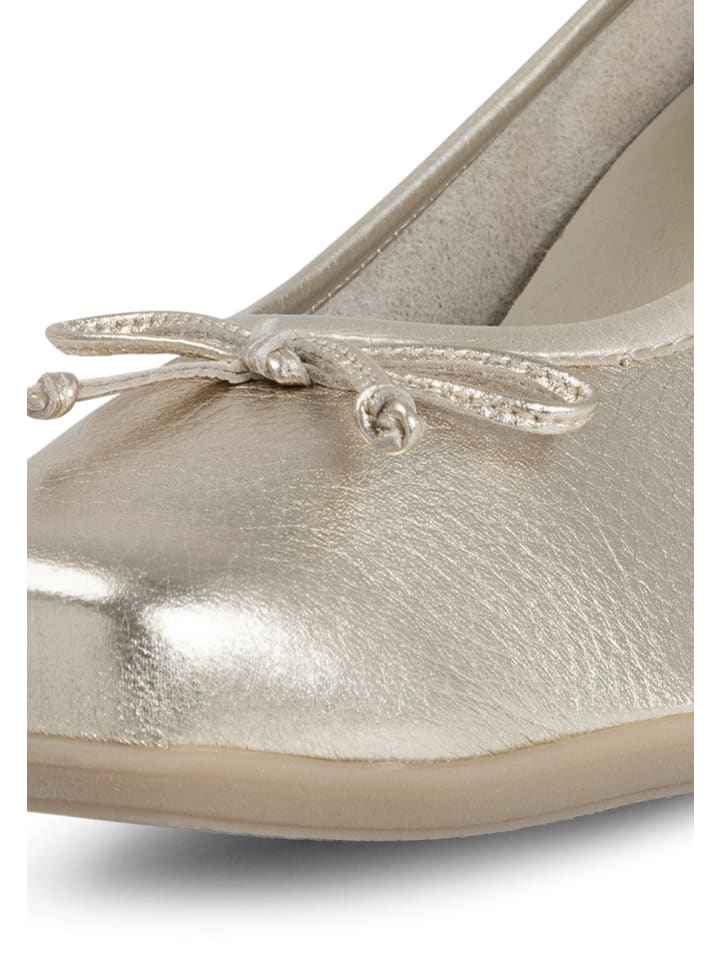 VITAFORM Hirschleder Ballerinas in gold günstig kaufen