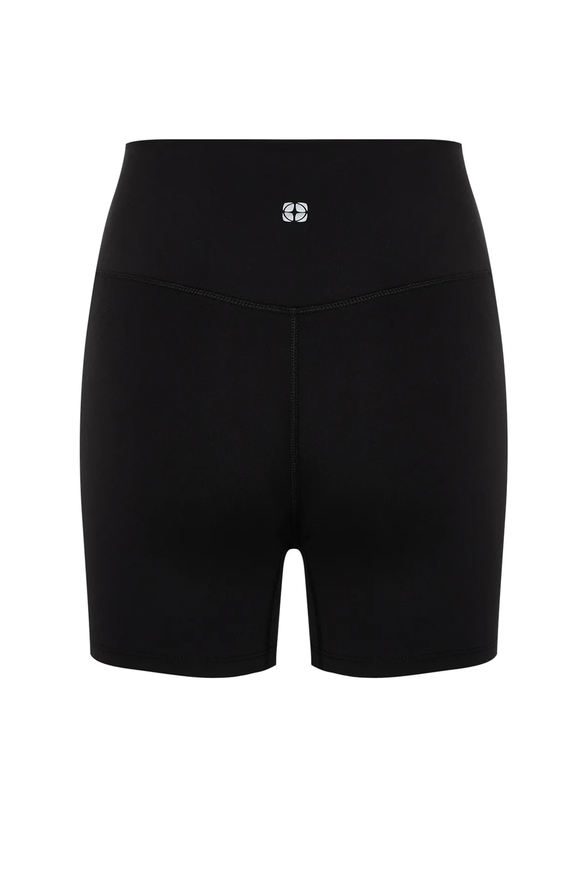 Trendyol Collection  Schwarze gebürstete weiche Dessous-Sportshorts/kurze Leggings aus Strick mit Taillentasche THMSS24TY00020