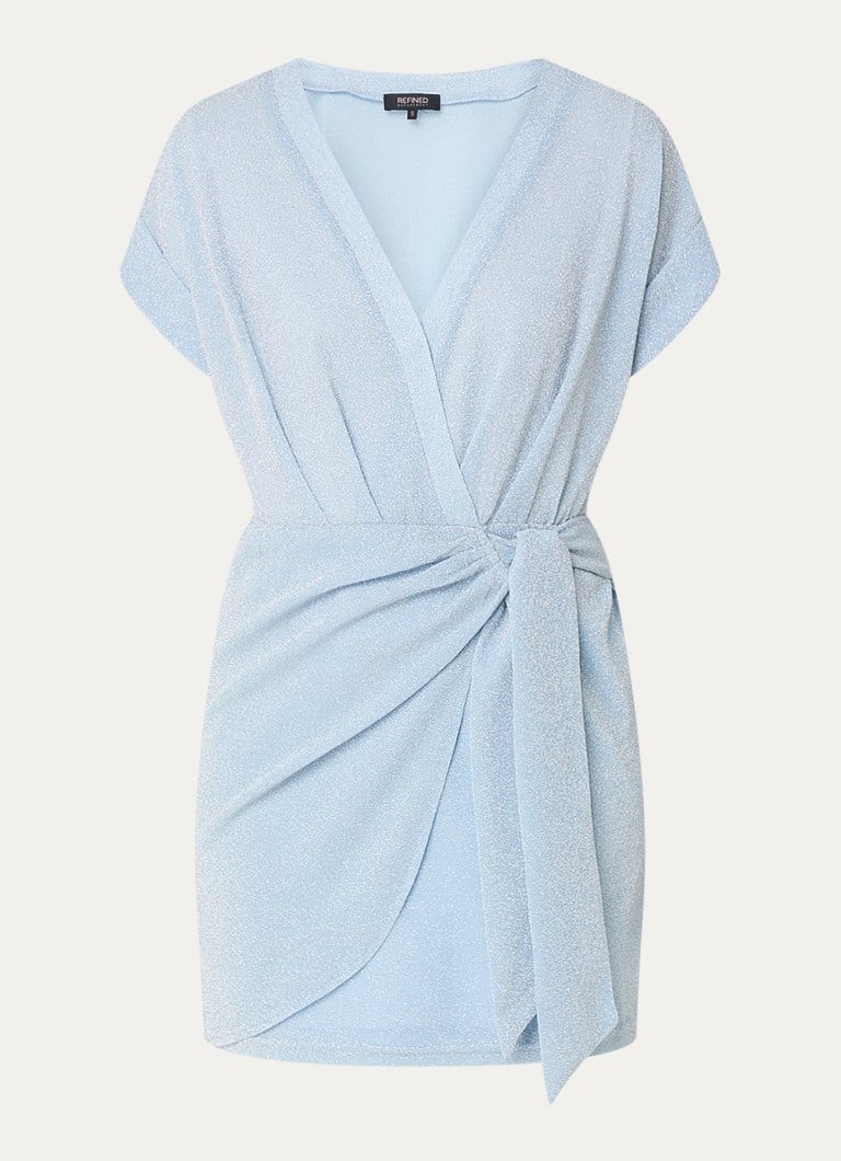 Vestido curto Sanne da Refined Department com lurex