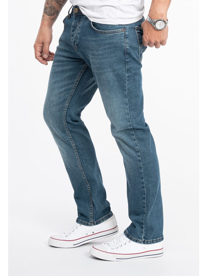 Rock Creek Jeans Straight Leg in Blau günstig kaufen
