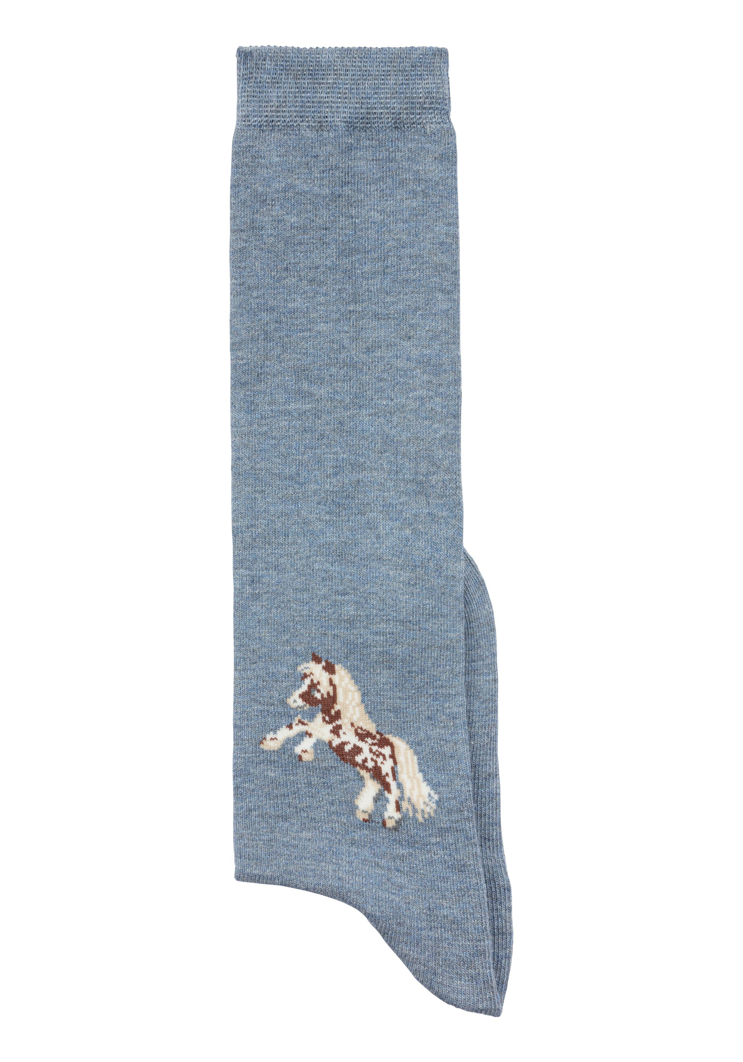 H.I.S Kniestrümpfe (5-Paar) mit eingestricktem Motiv