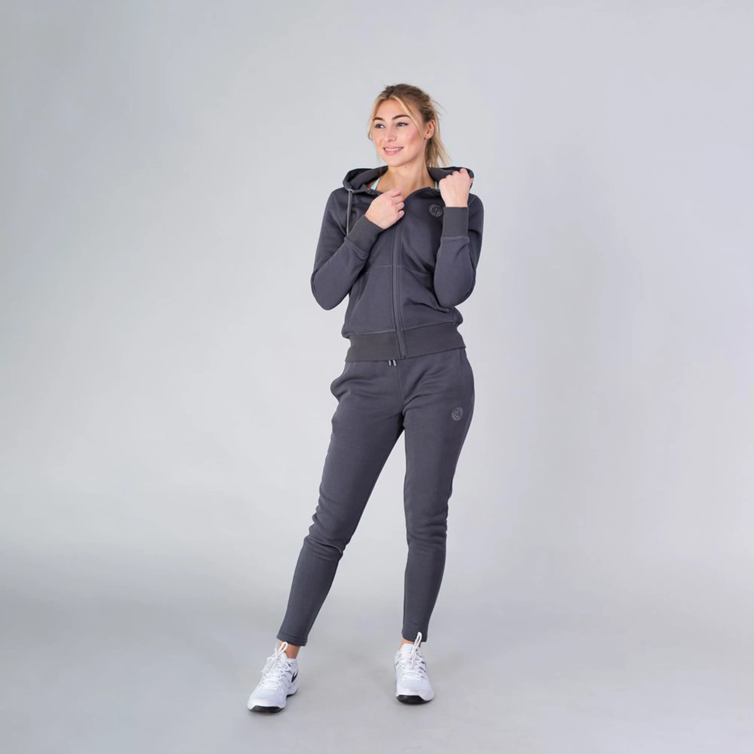Dalila Basic Tracksuit Trainingsanzug Damen - Dunkelgrau