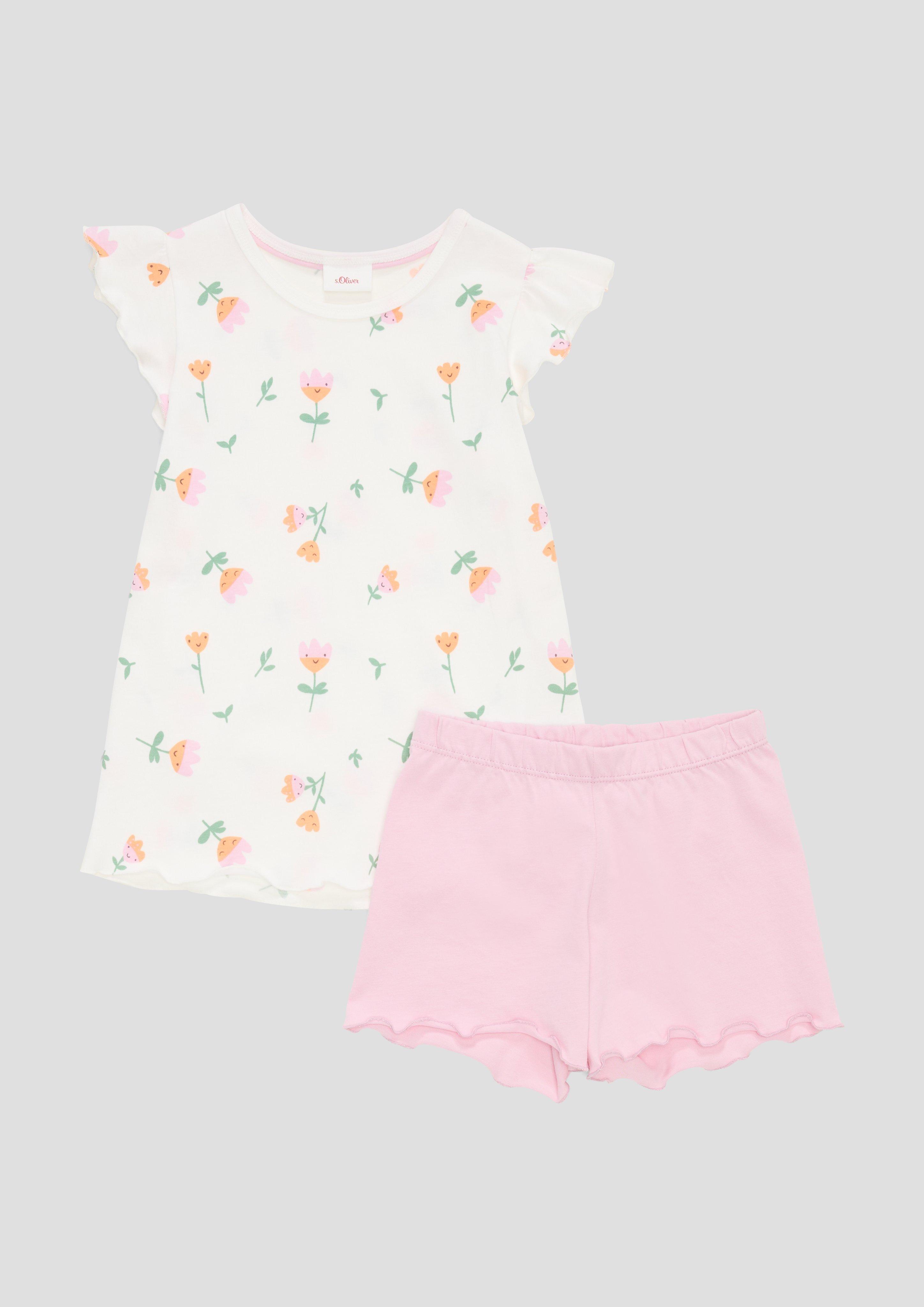Kurzes Pyjama-Set mit Rollsaum  6009015-1948