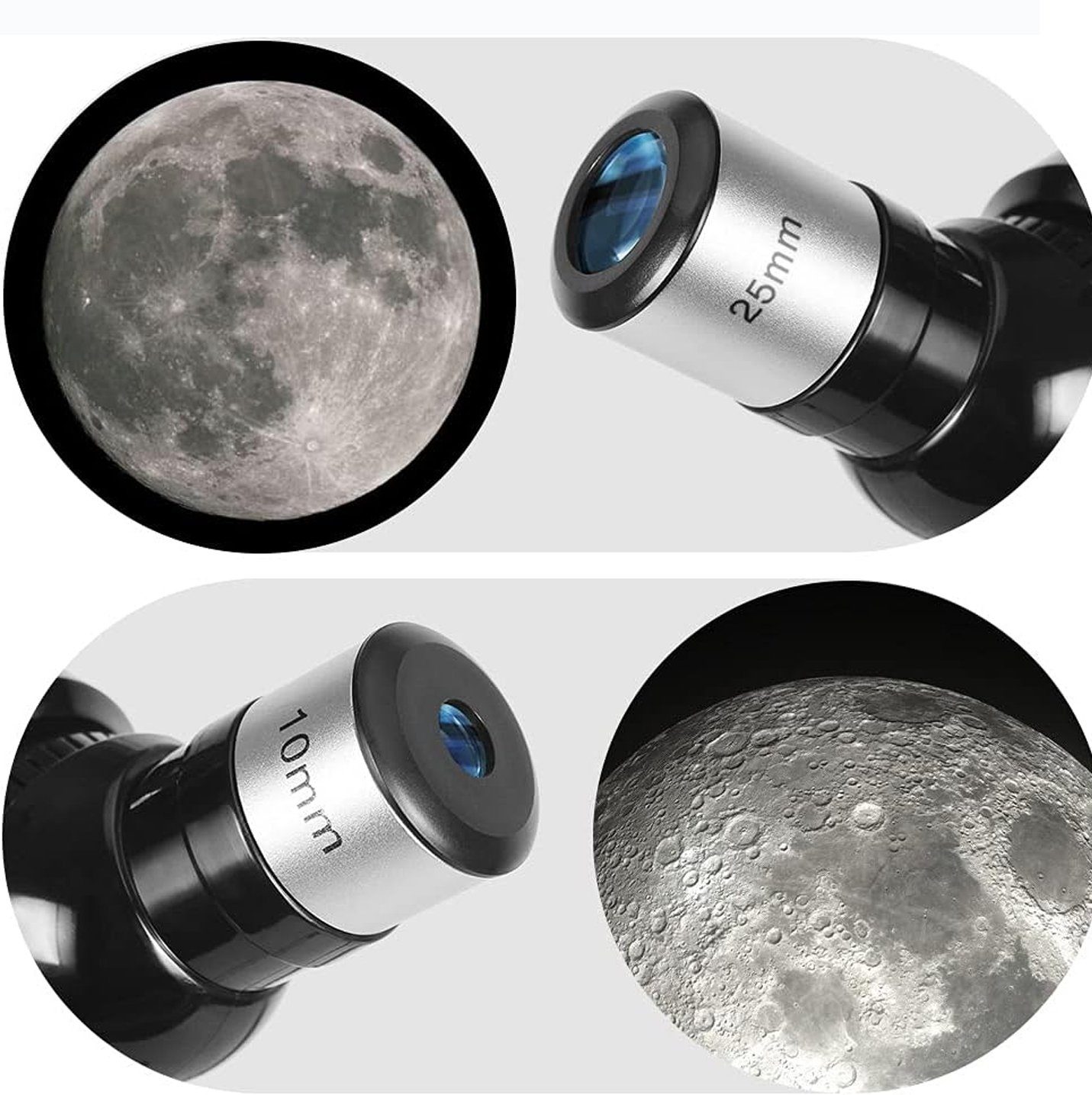 AKKEE Teleskop Teleskop Astronomie Teleskope für Kinder Erwachsene, 70 mm Blenden-Refraktor-Teleskope tragbares Reise-Teleskop