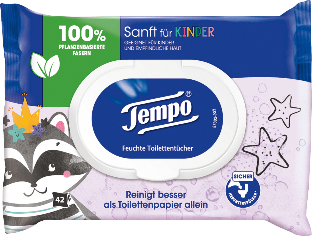 Feuchtes Toilettentücher Sanft für Kinder, 42 St