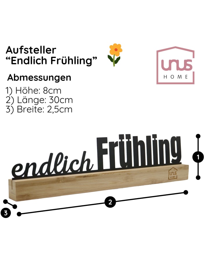 UNUS Aufsteller Hallo Herbst in Schwarz günstig kaufen