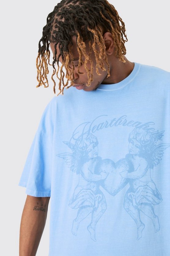 Tall Oversize T-Shirt mit Heart Breaker Print