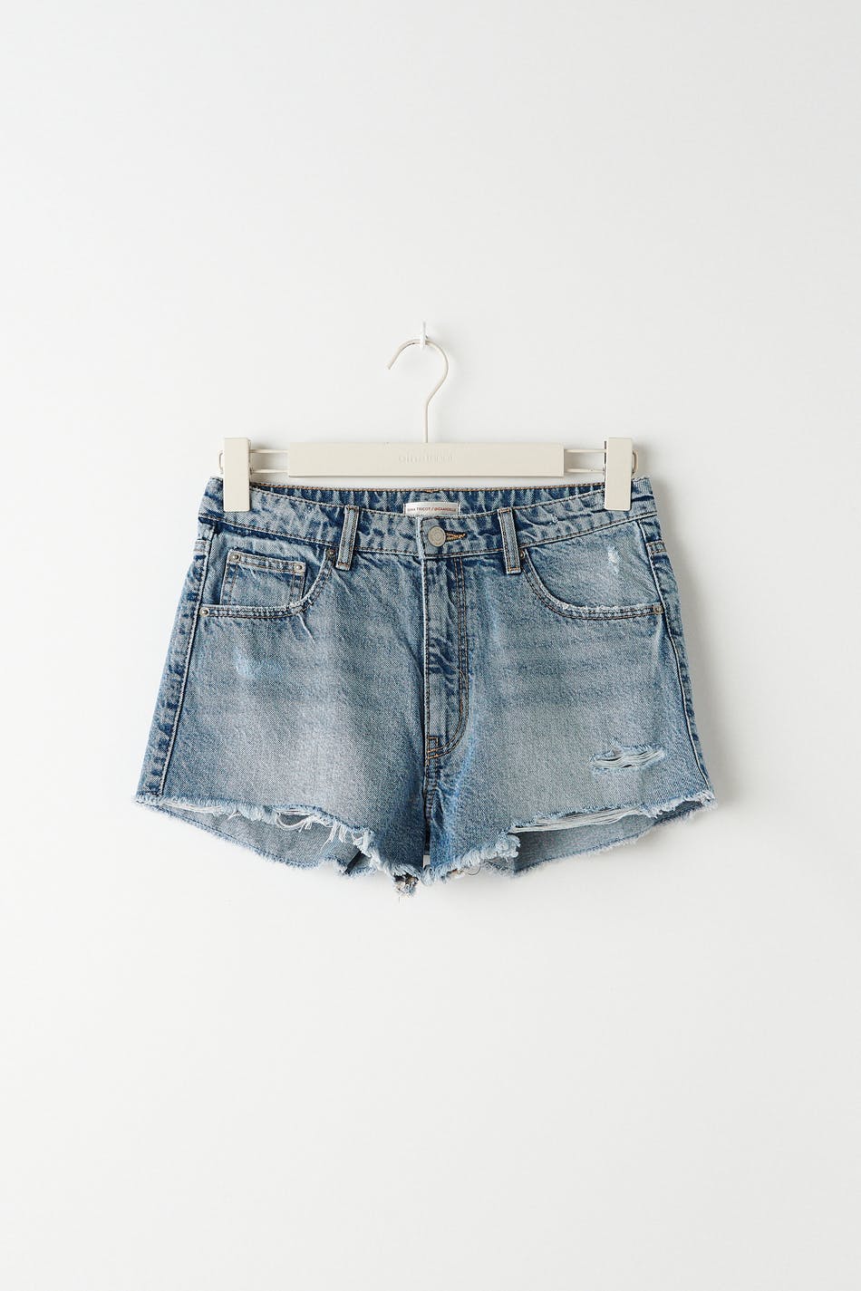 I&e low denim shorts
