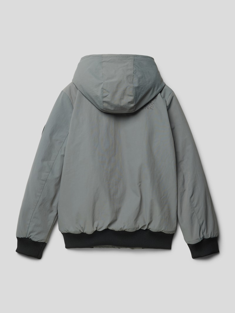 Jacke mit Label-Patch Modell 'Fryan' in stein