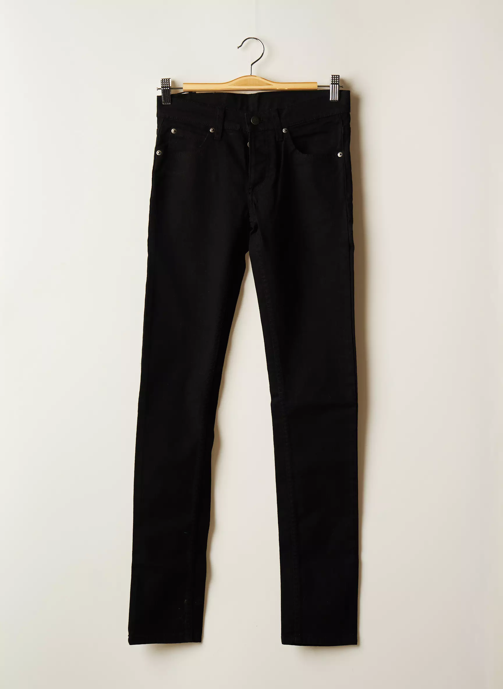Cheap Monday Jeans Coupe Slim Femme couleur noir