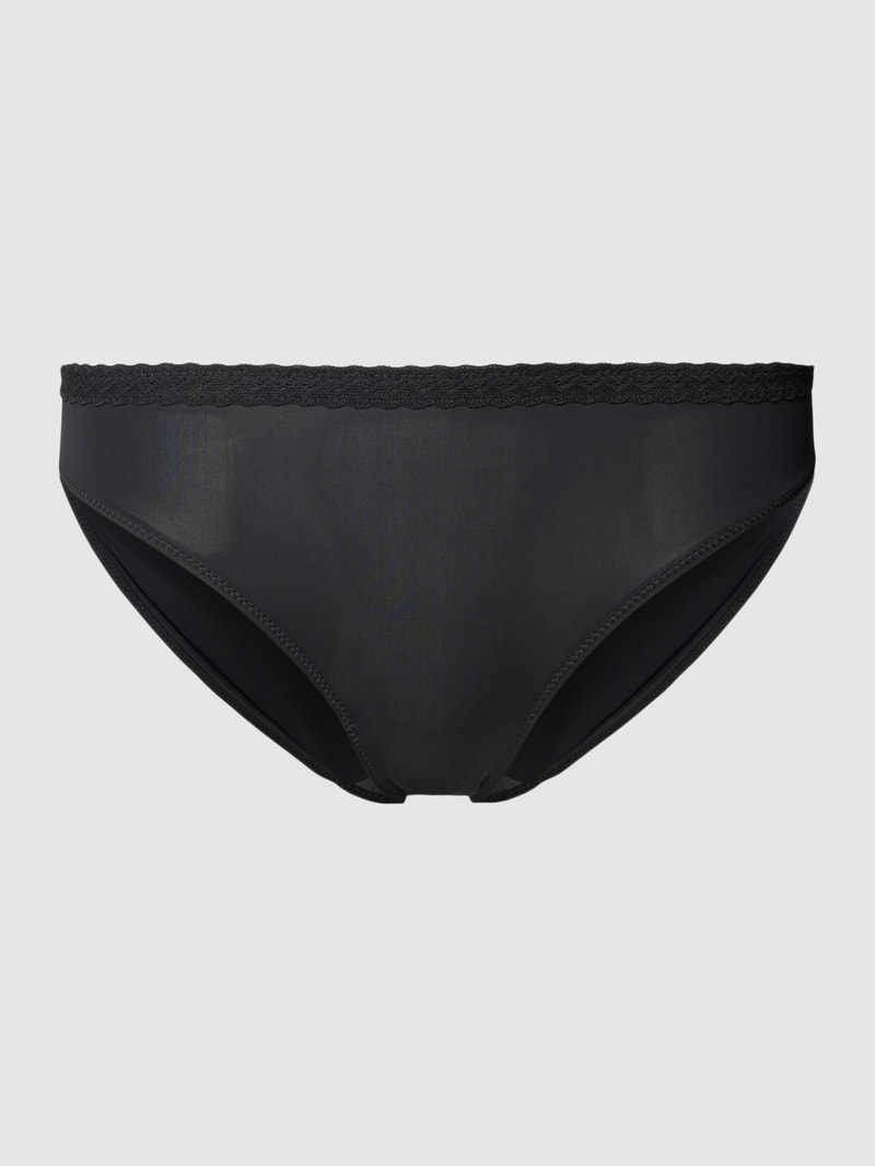Slip mit Spitze in schwarz