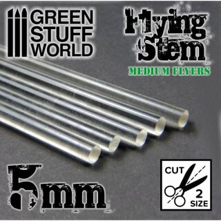Runde Acryl Stäbe Transparent 5 mm (5)