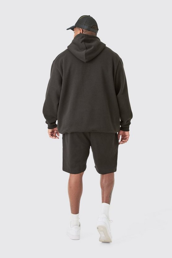 Plus lockere Jersey-Shorts
