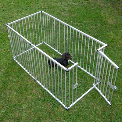 Welpenfreilaufgehege aus Aluminium