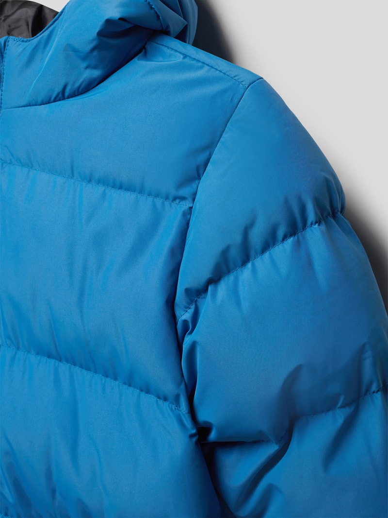 Steppjacke mit Kapuze in blau