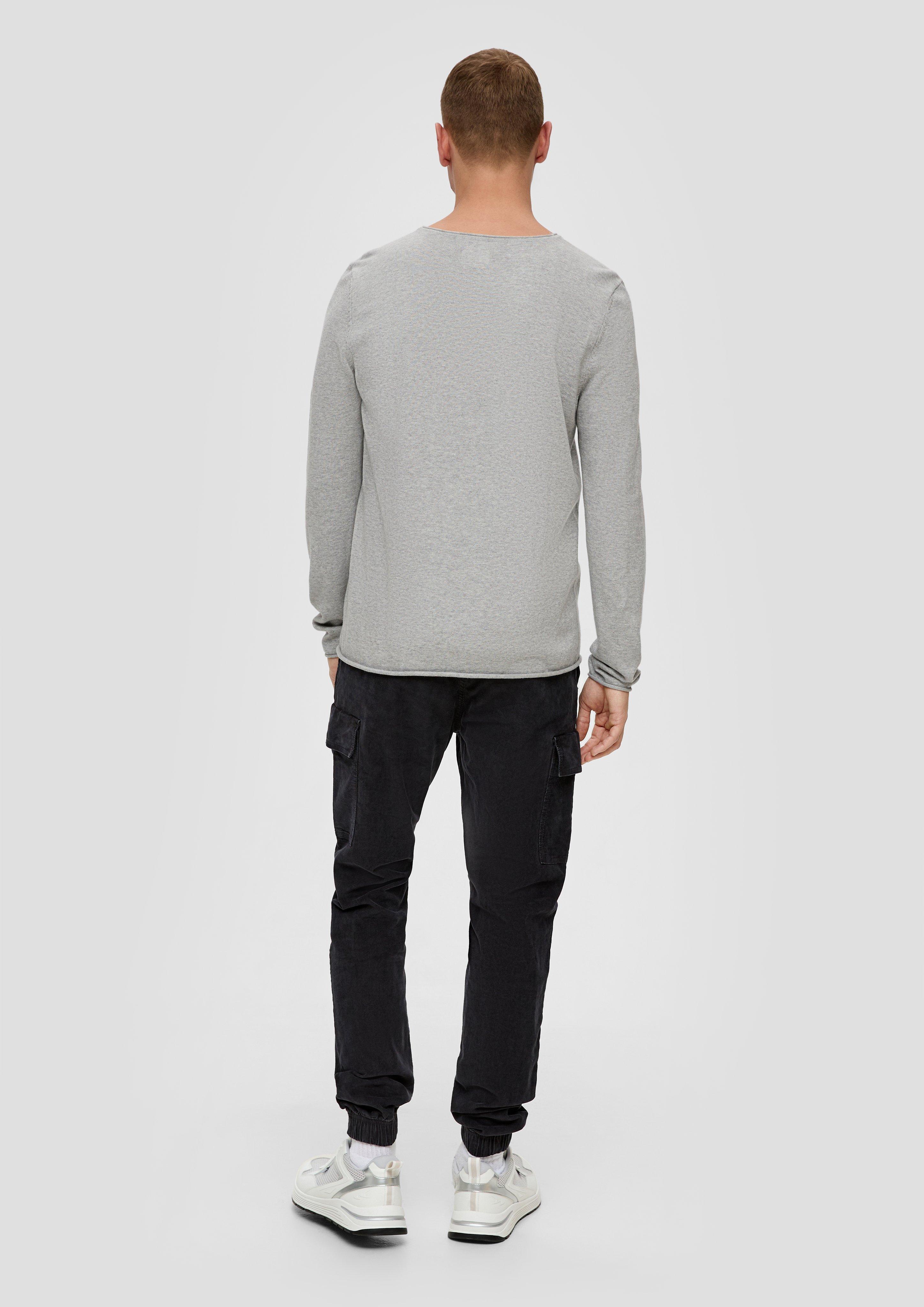 Leichter Strickpullover mit Rollsaum  2138635-9400