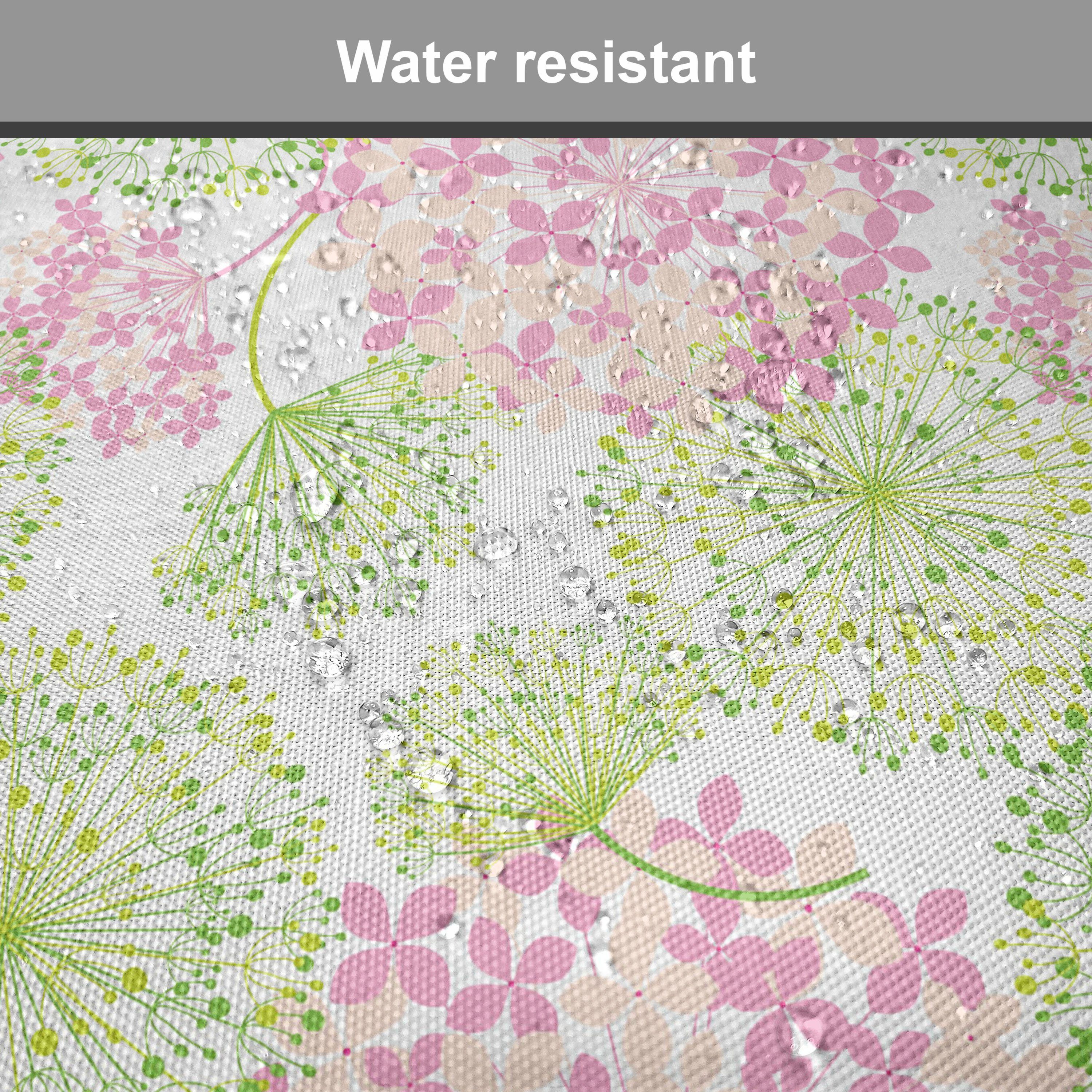 Abakuhaus Stuhlkissen Dekoratives wasserfestes Kissen mit Riemen für Küchensitze, Natur Löwenzahn-Blumen-Muster